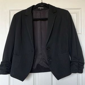 Cropped Black Blazer